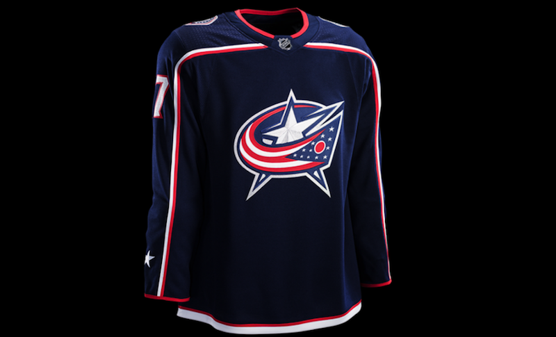 columbus blue jackets adidas jersey