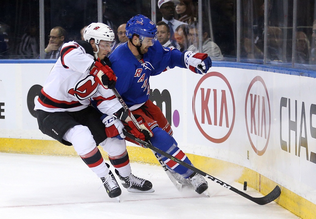 Chris Summers with the New York Rangers