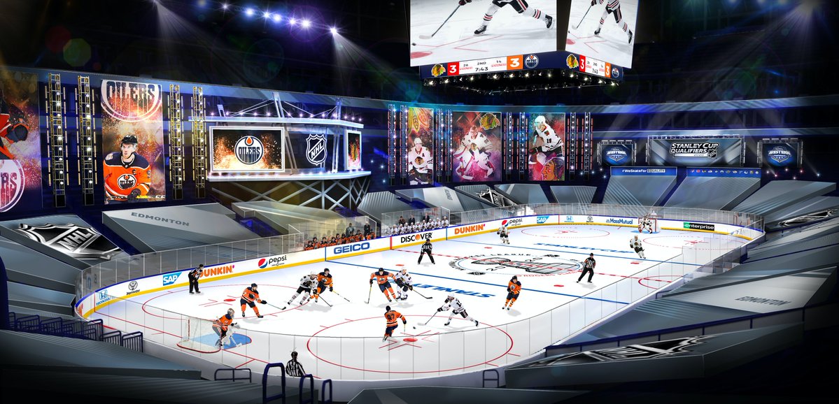 Mockup of in-ice presentation. Mockup of in-ice presentation.