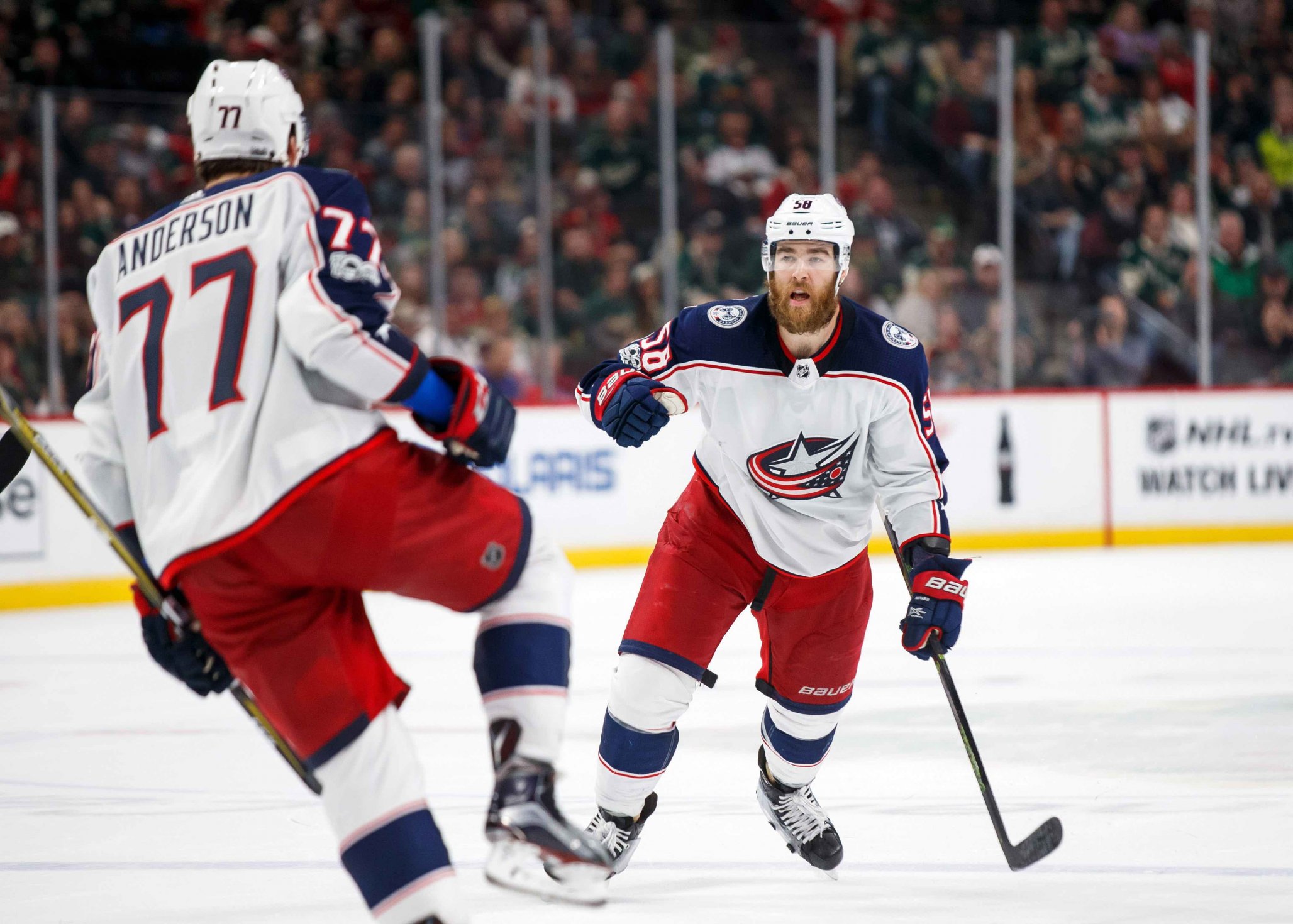 Sloneczne Elfy Blue Jackets Josh Anderson Jersey Josh Anderson Or