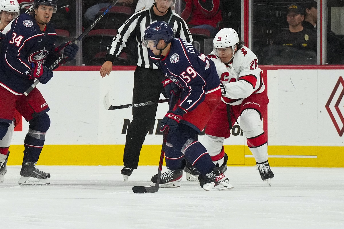 Blue Jackets News: RECALLS RIGHT WING YEGOR CHINAKHOV FROM AHL'S