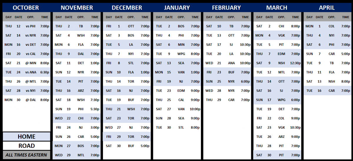 2023-24 Schedule