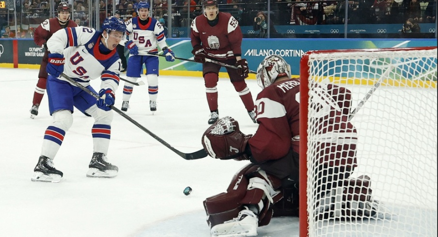 Zach Werenski Picks Up Assist, Elvis Merzlikins Pulled In United
