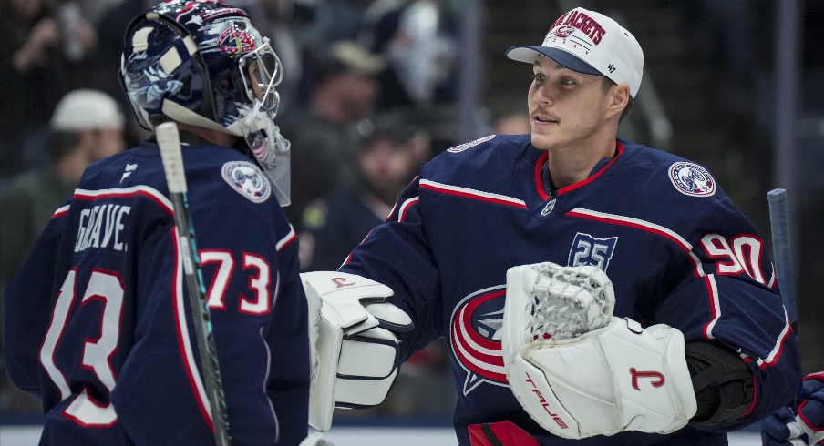 Blue Jackets Set Stage For Goalie Battle As Merzlikins And Greaves