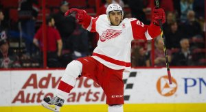 Andreas Athanasiou celebrates after a goal scored 