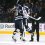 Dec 19, 2019; Columbus, OH, USA; Columbus Blue Jackets goalie Joonas Korpisalo (70) and left wing Nick Foligno (71) celebrate after defeating the Los Angeles Kings at Nationwide Arena.