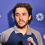 Johnny Gaudreau speaks to the media at the annual Columbus Blue Jackets media luncheon.