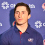 Zach Werenski addresses the media at the Columbus Blue Jackets' annual media luncheon.