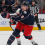 Columbus Blue Jackets defenseman Zach Werenski (8) follows though on a shot against the Ottawa Senators during the second period at Nationwide Arena.