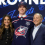 The Columbus Blue Jackets selected defenseman Jackson Smith with the 14th overall selection in the 2025 NHL Draft.