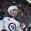 Winnipeg Jets forward Nikolaj Ehlers (27) celebrates his goal against the Vancouver Canucks in the first period at Rogers Arena.