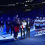 Columbus Blue Jackets center Sean Monahan (23) holds Johnny Gaudreau’s child along side Meredith Gaudreau and family as a banner is raised in honor of Johnny before the home opener at Nationwide Arena.