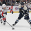 Oct 24, 2025; Columbus, Ohio, USA; Columbus Blue Jackets center Adam Fantilli (19) carries the puck as Washington Capitals defenseman Martin Fehervary (42) defends during the second period at Nationwide Arena.