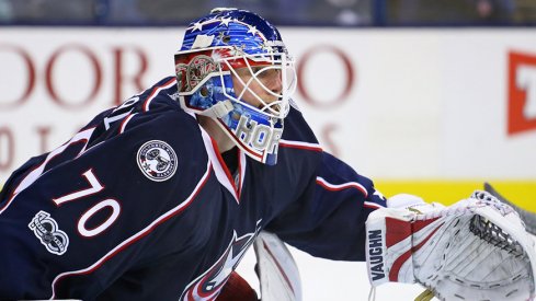 Columbus Blue Jacket goalie Joonas Korpisalo