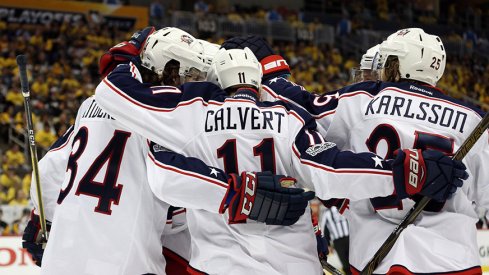 The Columbus Blue Jackets' 4th line, heroes of Game 4.