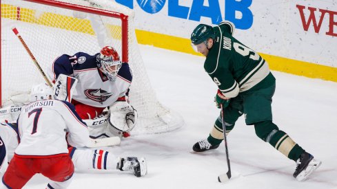 Blue Jackets goaltender Sergei Bobrovsky