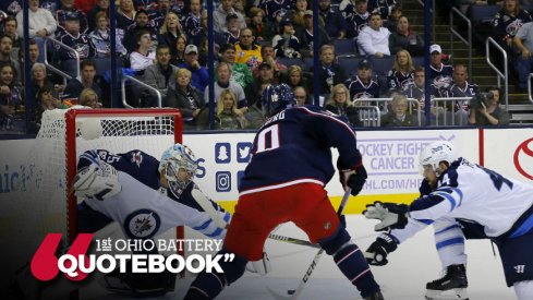 Wennberg shoots a puck