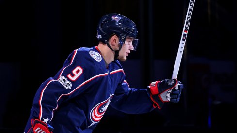 Artemi Panarin recognized as one of the game's three stars following a win.