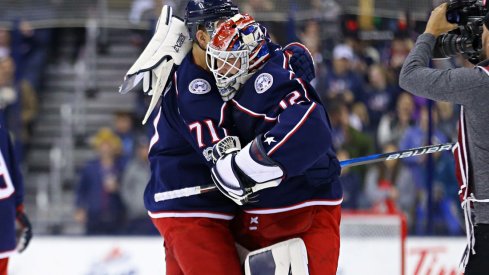We're thankful for Foligno/Bobrovsky hugs, obviously.