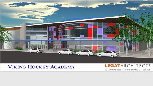 Vikings Hockey Academy renderings, planned for late 2019 in Columbus