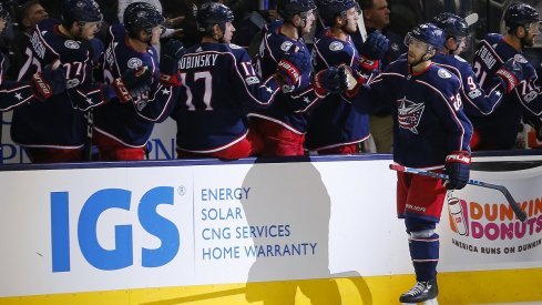 Blue Jackets forward Oliver Bjorkstrand