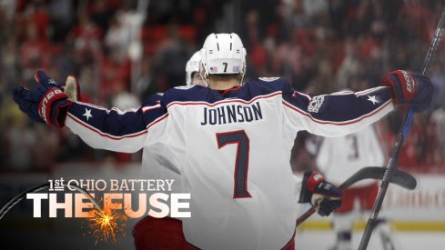 Blue Jackets defenseman Jack Johnson