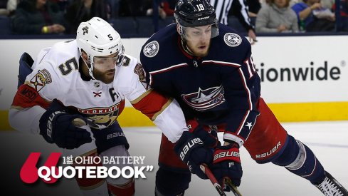 Pierre-Luc Dubois spoke to the media after tonight's game. 