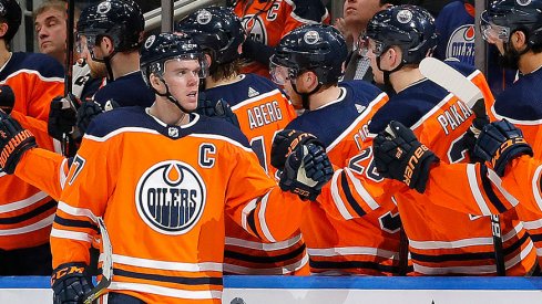 Connor McDavid is the league's top scorer, with 99 points.