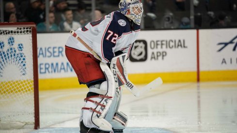 Blue Jackets goaltender Sergei Bobrovsky 