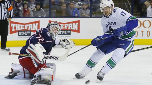 Blue Jackets goaltender Sergei Bobrovsky 