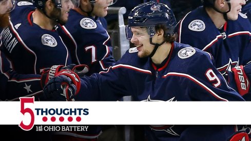 Artemi Panarin is soaring, as he carried the Blue Jackets comeback win tonight. 