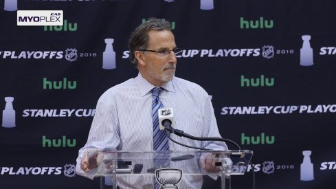 John Tortorella following his team's Game 1 win over the Washington Capitals