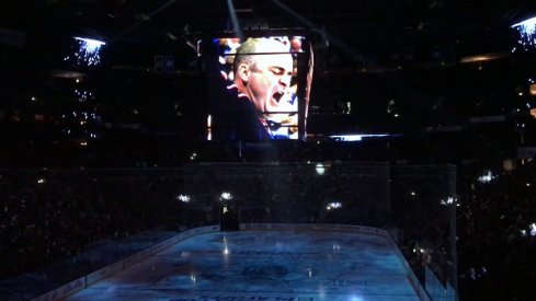 The scene in Nationwide Arena prior to the start of Game 3 against the Washington Capitals.