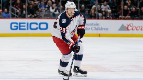 Blue Jackets forward Oliver Bjorkstrand