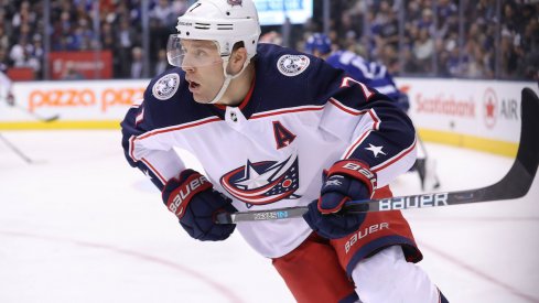 Blue Jackets defenseman Jack Johnson