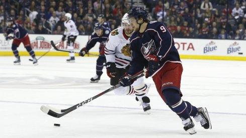 Artemi Panarin faces off against his old team the Chicago Blackhawks