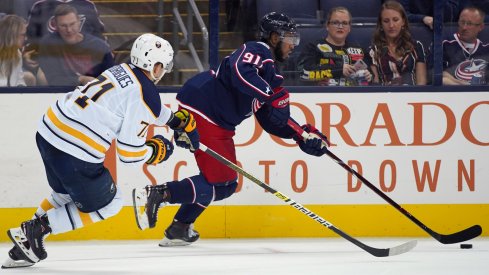 Anthony Duclair in pre-season action against the Buffalo Sabres 