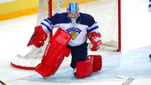 Veini Vehvilainen playing for Finland's National team