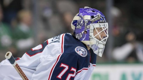 Columbus Blue Jackets goaltender Sergei Bobrovsky.