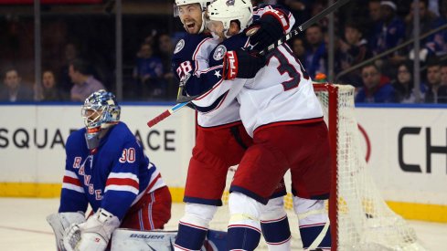 Oliver Bjorkstrand has been back in the Columbus Blue Jackets' lineup as of late, and scored an early goal against the New Jersey Devils on Dec. 23.