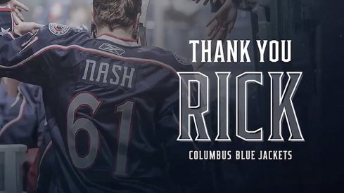 The Rick Nash tribute video played Sunday night at Nationwide Arena.