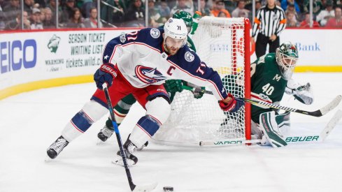 Nick Foligno's Columbus Blue Jackets struggled offensively against the Minnesota Wild, though Sergei Bobrovsky stood tall with 29 saves.