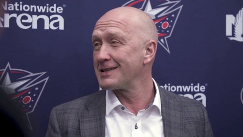 Columbus Blue Jackets GM Jarmo Kekalainen discusses the future of star winger Artemi Panarin at Nationwide Arena.