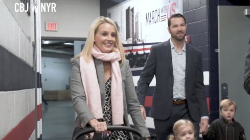 Rick Nash returned to Nationwide Arena on Jan 13. to drop the puck against the New York Rangers and Columbus Blue Jackets.