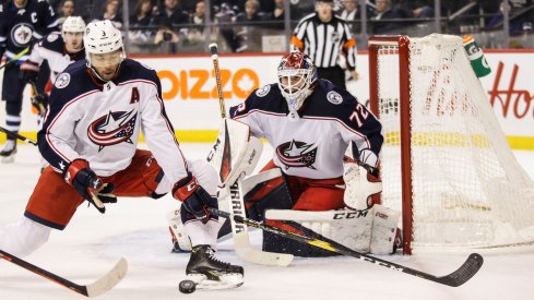 The Columbus Blue Jackets lost 4-3 tonight in Winnipeg to drop their second straight game out of the All-Star break.