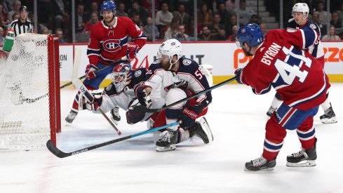 Paul Byron beats Sergei Bobrovsky for a 2-0 lead at Bell Centre