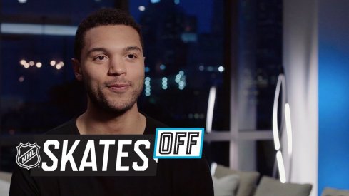 Columbus Blue Jackets defenseman Seth Jones shows off his culinary skills.