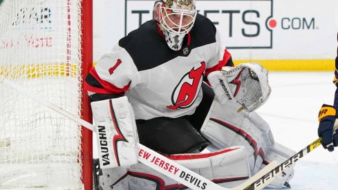 Keith Kinkaid has a record of 15-8-6 for the New Jersey Devils on the season.