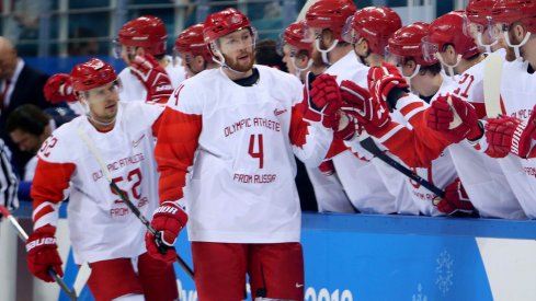 Vladislav Gavrikov (4) was the Columbus Blue Jackets' sixth round pick in the 2015 NHL Draft.