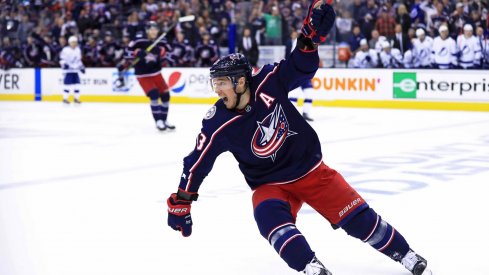 Cam Atkinson is tied with Matt Duchene for the Columbus Blue Jackets team-lead in goals so far in this years' playoffs.